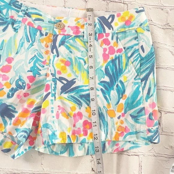 Lilly Pulitzer The Callahan Short Cotton 5" Shorts 0 Beach Coastal Cruise Beachy - Picture 10 of 12